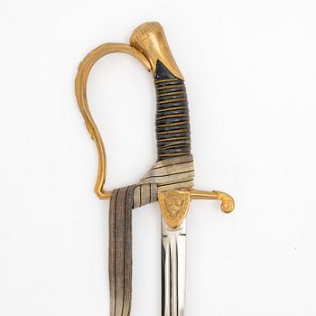A Swedish artillery officer's sabre 1889 pattern.