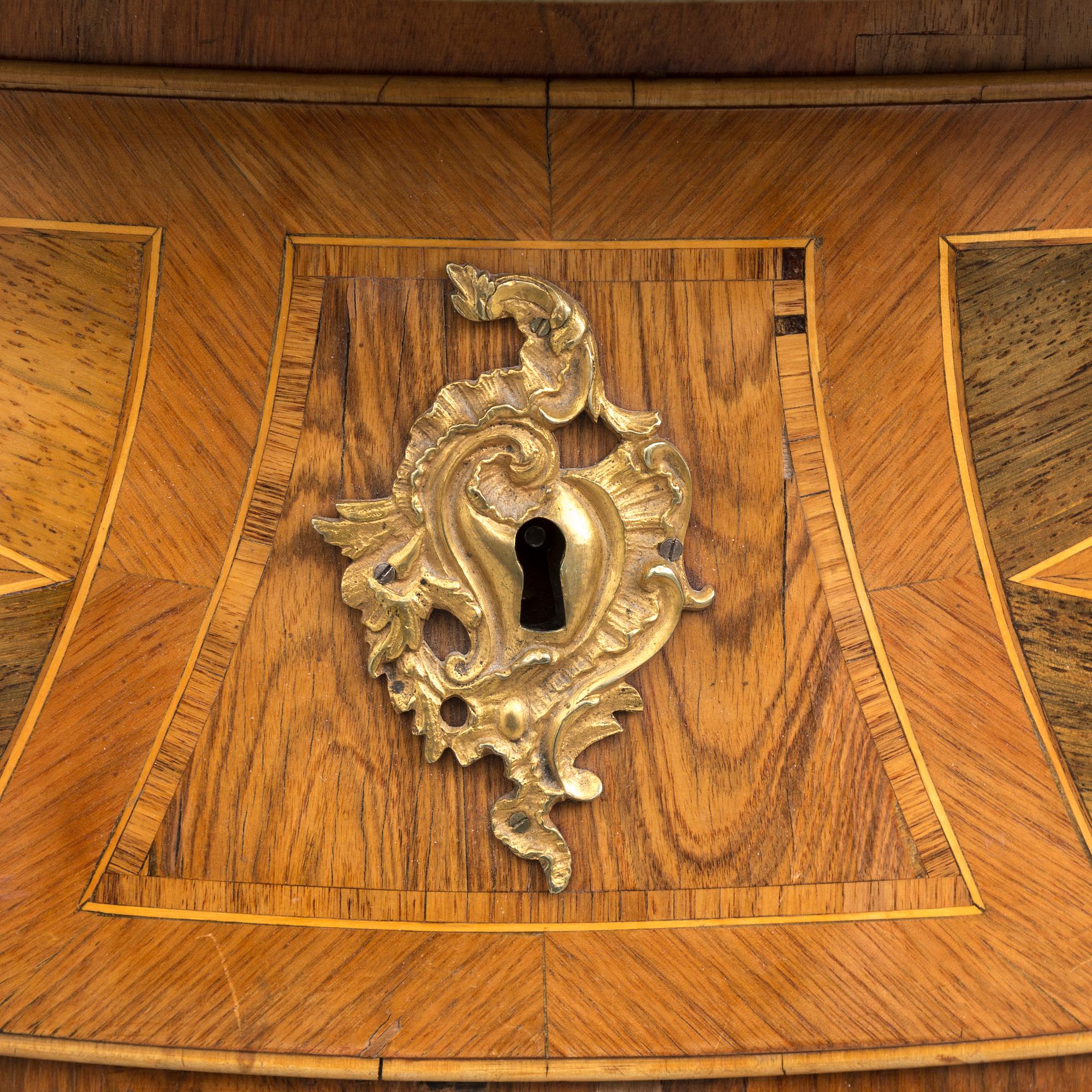 A Swedish Rococo 18th century commode by Gustaf Foltiern (master in Stockholm 1771-1804).