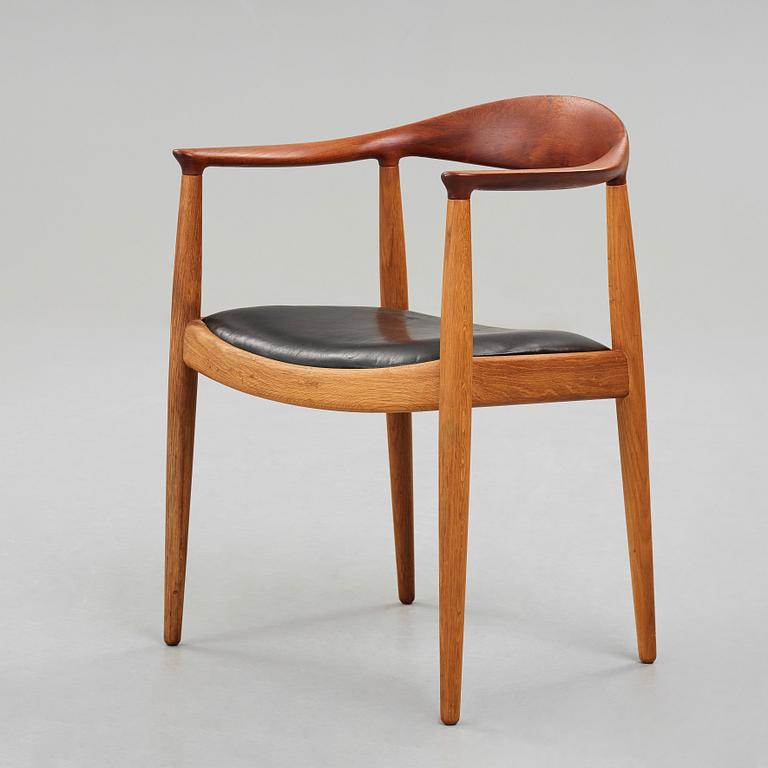 HANS J WEGNER, "The Chair", model "JH 503", Johannes Hansen, Denmark 1950's.