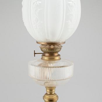 A paraffin lamp by Arvid Böhlmark in Stockholm, made around year 1900.