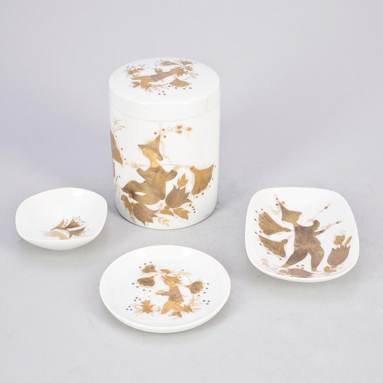 PARTI PORSLIN, 5 delar, porslin, Björn Wiinblad, Studio-line, Rosenthal.