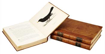 BOK, 3 vol, "Svenska Fåglar", M,W & F von Wright. Stockholm, 1929.