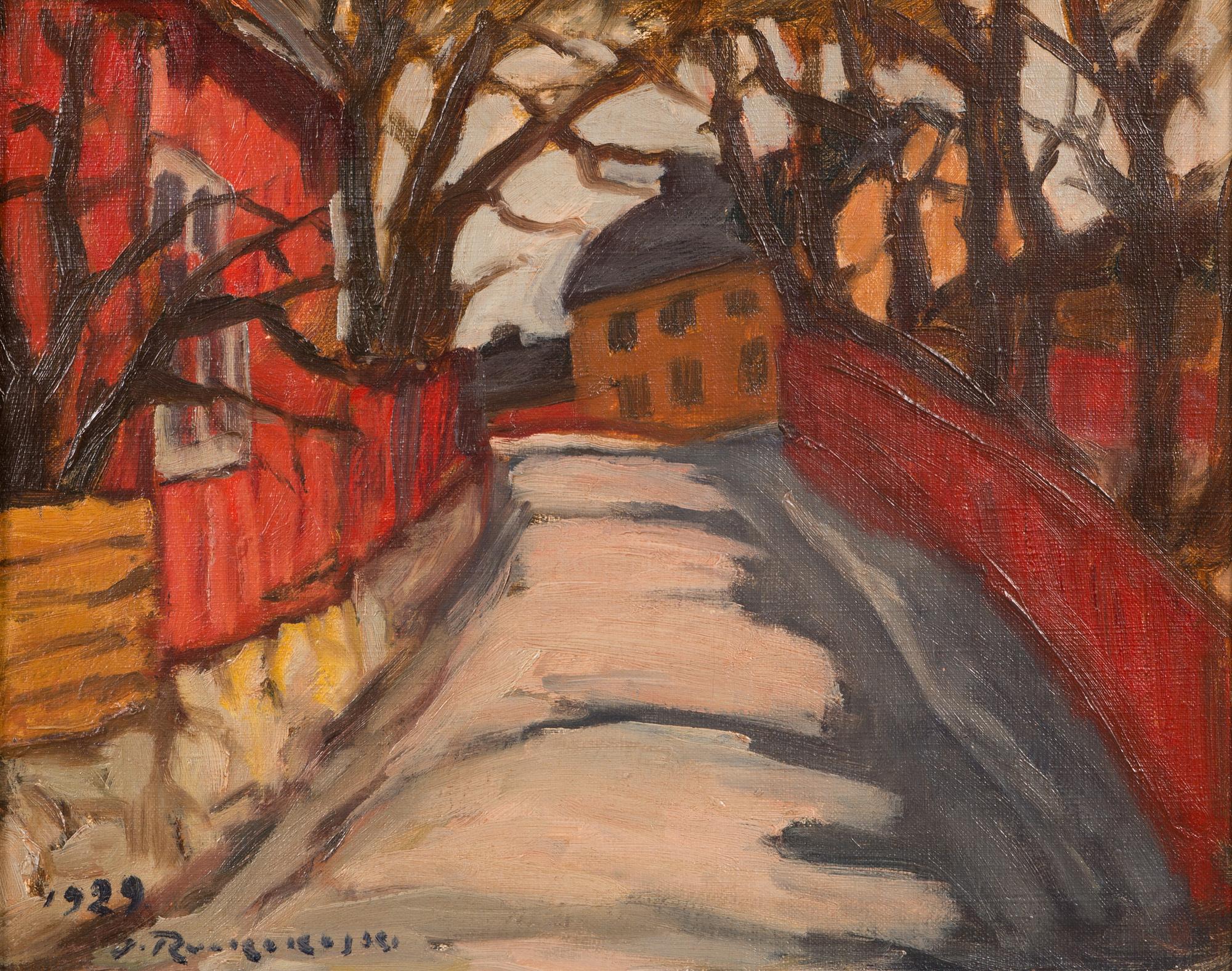 JALMARI RUOKOKOSKI, olja på duk, signerad och daterad 1929.