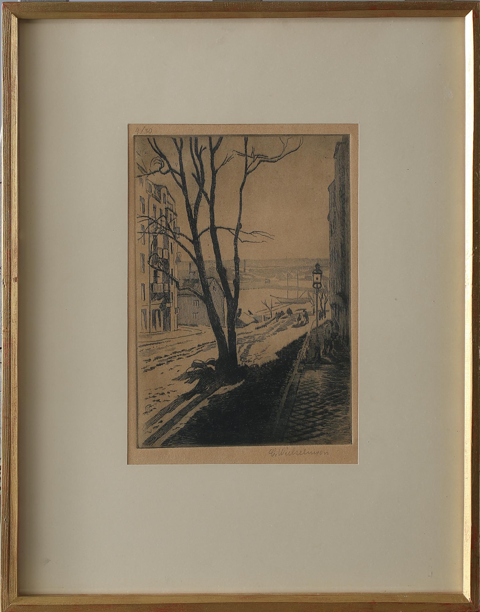 CARL WILHELMSON, etsning, signerad och numrerad 4/30.