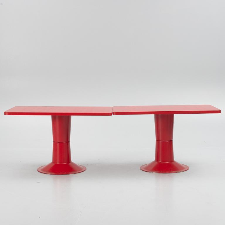 Yrjö Kukkapuro, bord, ett par och stolar, 7 st, "Saturnus", Haimi, Finland, 1970-tal.