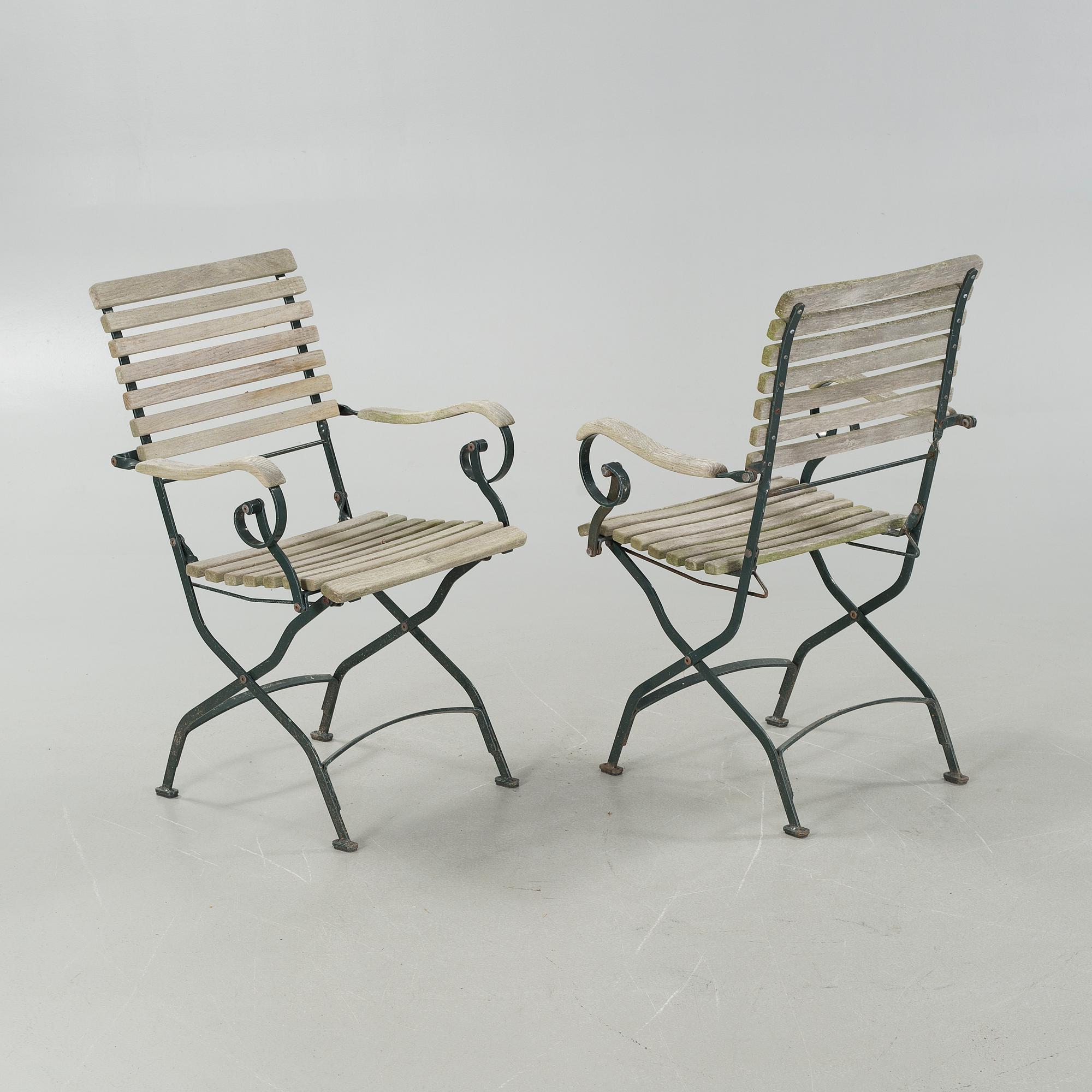 A garden group of five pieces, second half of the 20th century.