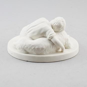 FIGUR, parian, Gustavsberg, daterad 1923.