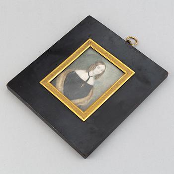 Okänd Konstnär, 1800-tal. Miniatyr. Osignerad.