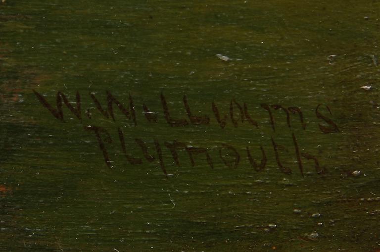 WILLIAM WILLIAMS, olja på duk, England. 1800-tal. Sign.