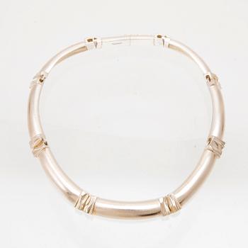 Björn Weckström, halsband "Delos" silver, Lapponia 1987.