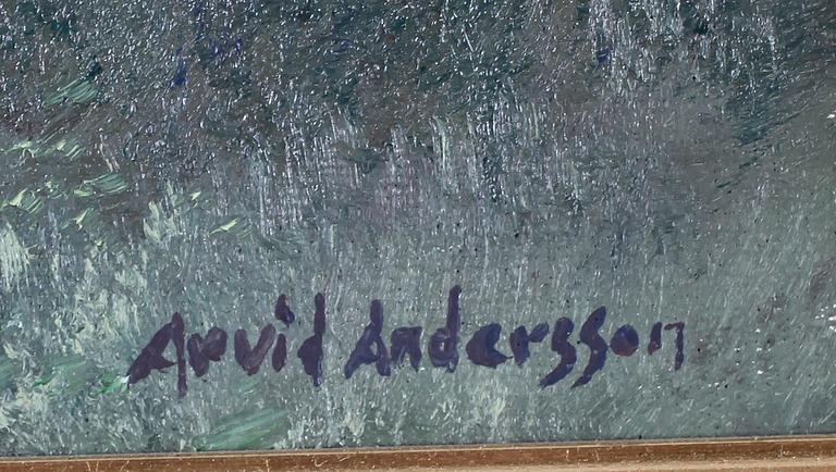 ARVID ANDERSSON, olja på duk, signerad.