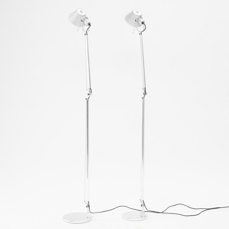 Michele De Lucchi & Giancarlo Fassina, a pair of "Tolomeo" floorlamps, Artemide, Italy.