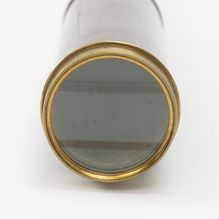 A cased telescope, 19th century, marked Dollond London.