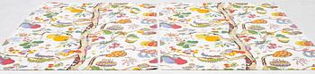Josef Frank, curtains, a pair, "Vegetable Tree", Svenskt Tenn.