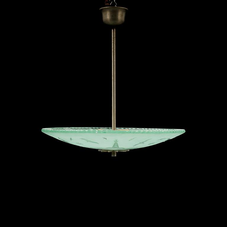 TAKLAMPA, 1900-talets första hälft, höjd ca 50 cm.