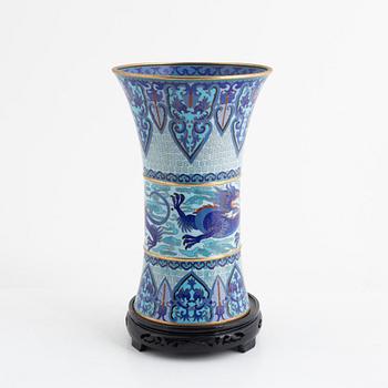 A cloisonné vase, China, 20th/21st century.