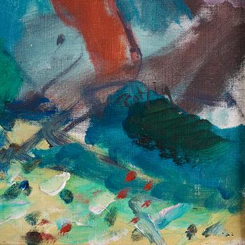 Ulf Trotzig, Horses in landscape.