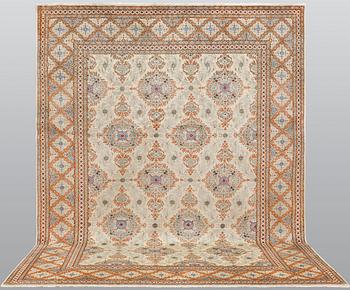 A Keshan carpet, 382 x 280 cm.
