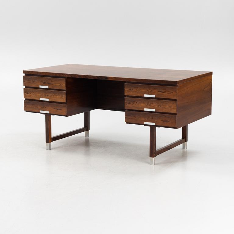 Kai Kristiansen, a rosewood writing table for Feldballe, Denmark, 1960s/70s.