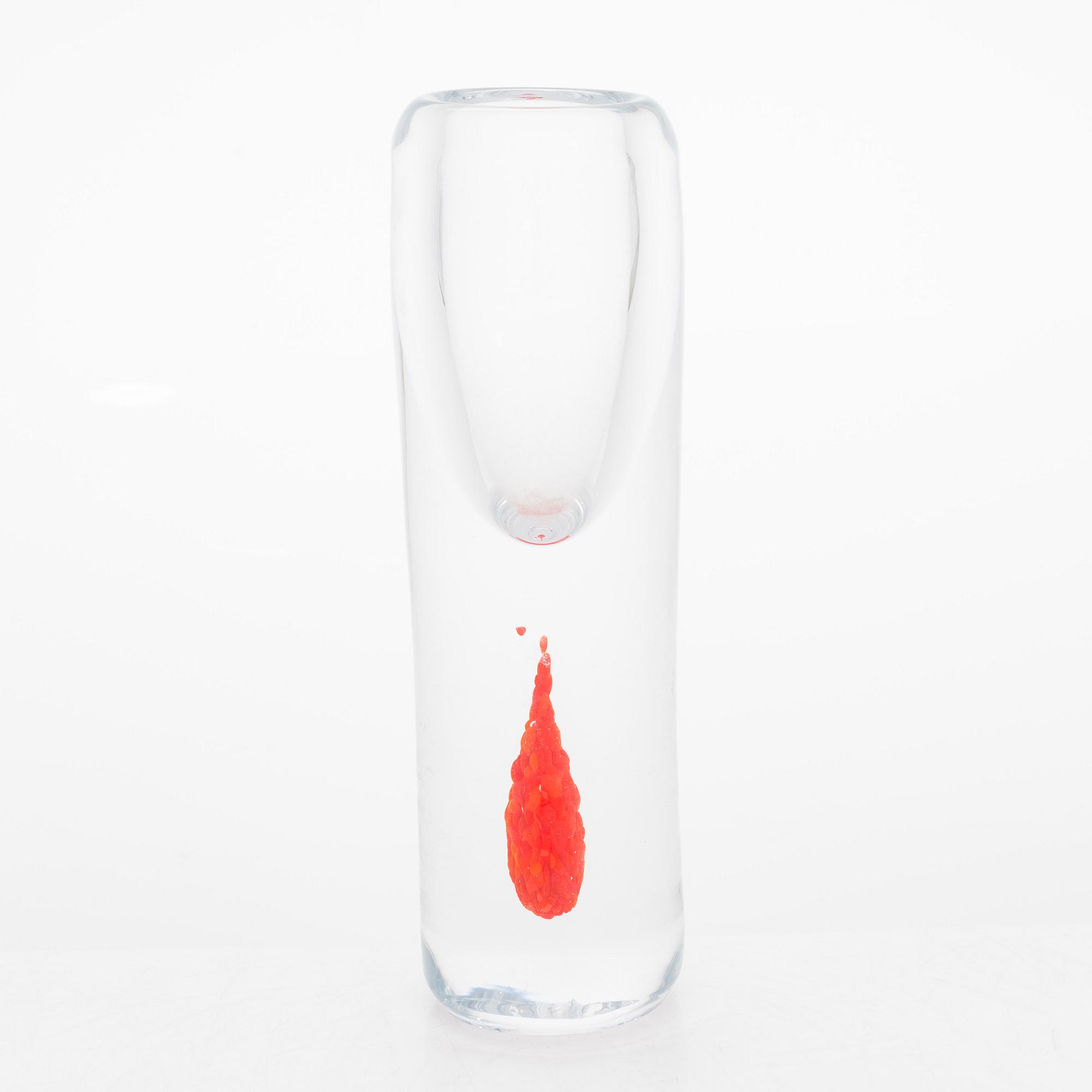 Joonas Laakso, glasskulptur, signerad J. Laakso OX.