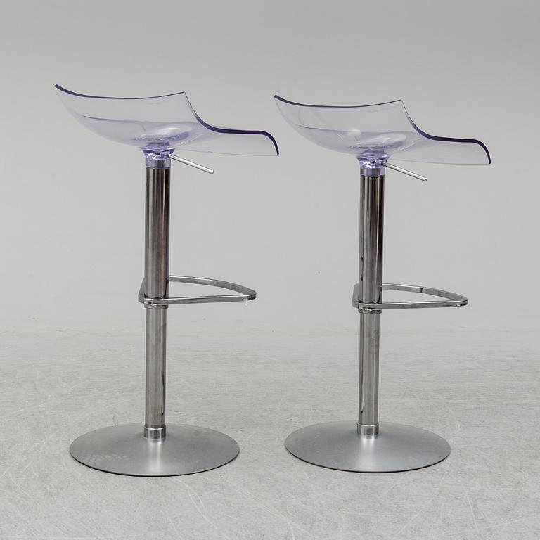 ARCHIRIVOLTO, a pair of 'PAM' bar stools from Ligne Roset, 2008.