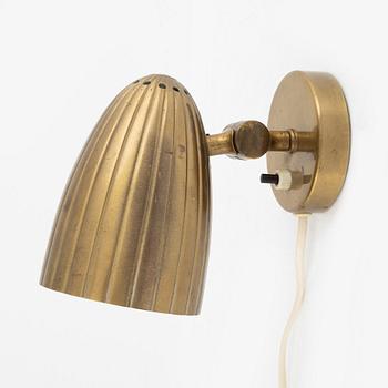 Harald Notini, vägglampa, modell "8662", Arvid Böhlmarks Lampfabrik, 1940-tal.