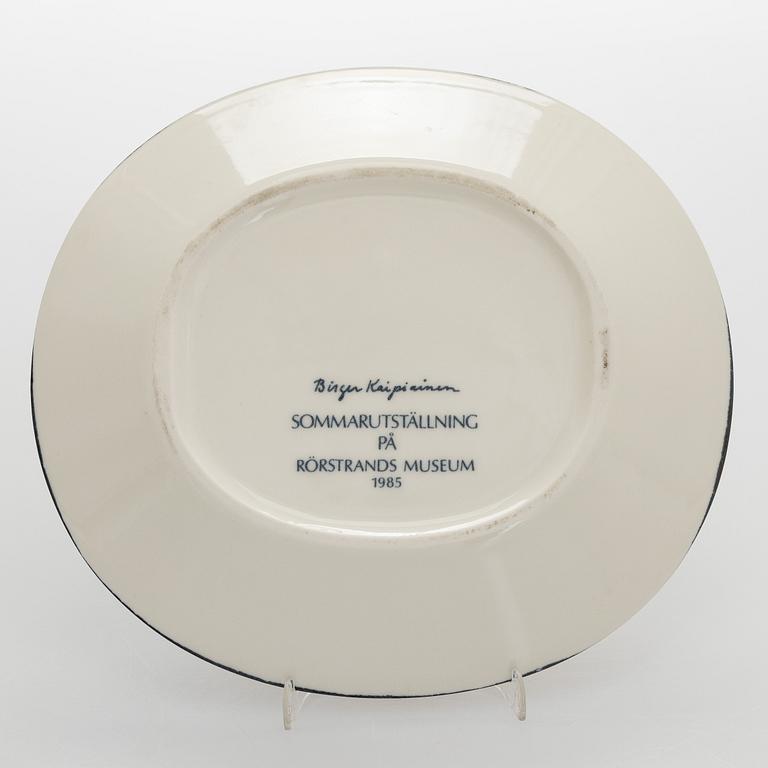 Birger Kaipiainen, Plate, porcelain, Birger Kaipiainen, Rörstrand, 1985.