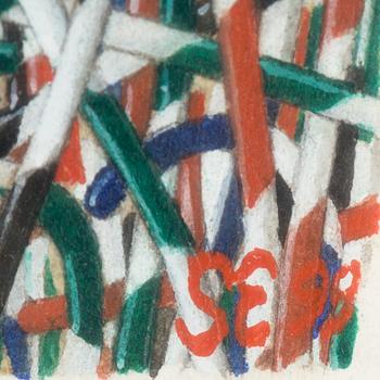 STEN EKLUND, gouache, signerad och daterad -99.