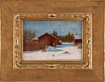 EDVARD WESTMAN, oil on canvas, signed and dated -96.