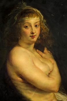 PETER PAUL RUBENS, kopia efter, olja på duk, omrking sekelskiftet 1800/1900-tal.