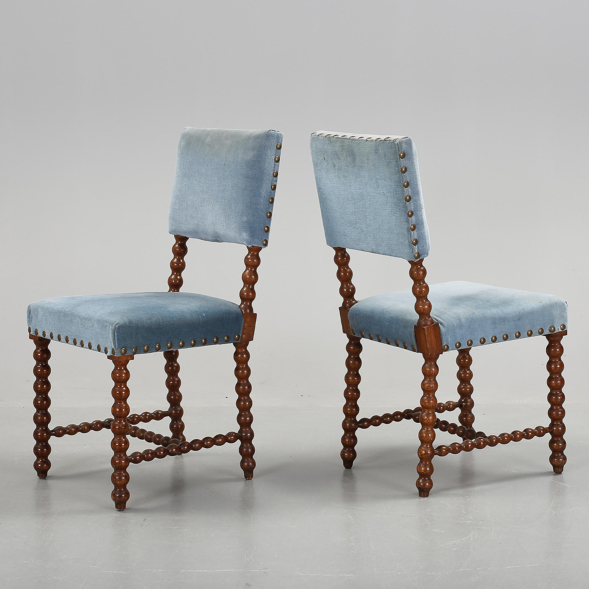 STOLAR, 12 st. Barockstil, 1800-talets slut.