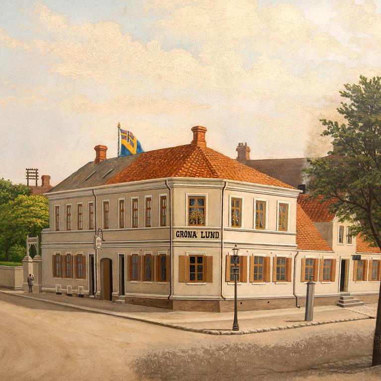 Unknown artist 19th/20th century, The Inn Gröna Lund.