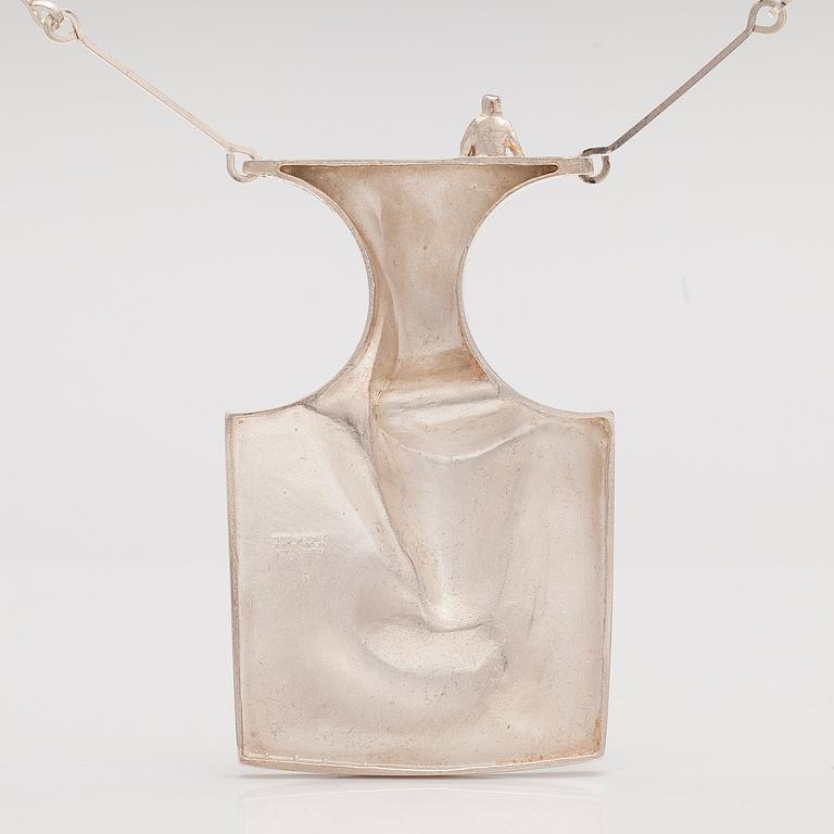 BJÖRN WECKSTRÖM, HALSBAND "Barbarella", sterling silver. Lapponia 1972.