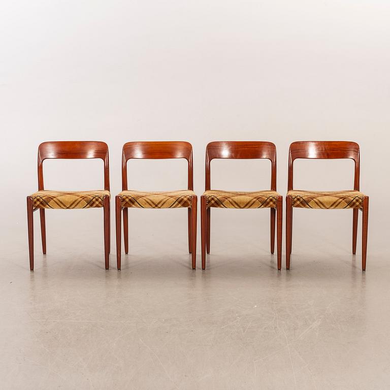 NIELS OTTO MØLLER, a set of 4 chairs.