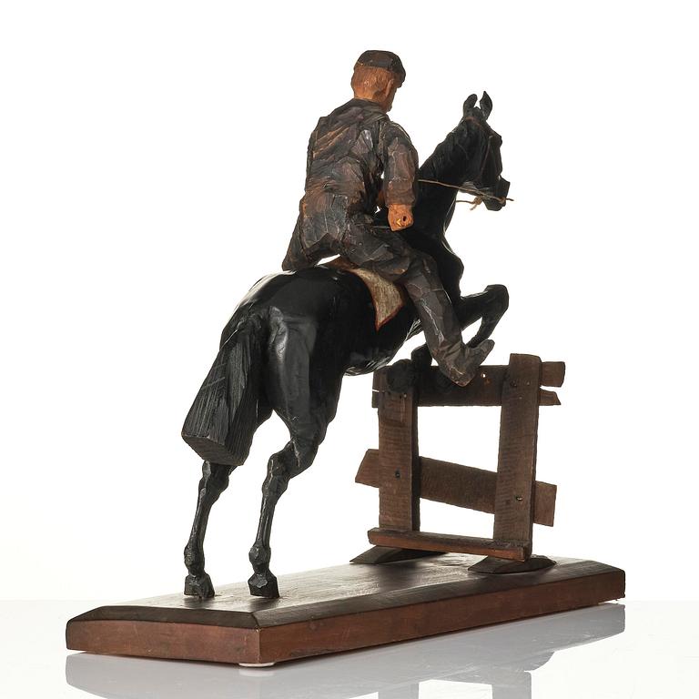 Axel Petersson Döderhultarn, Jockey on horseback.