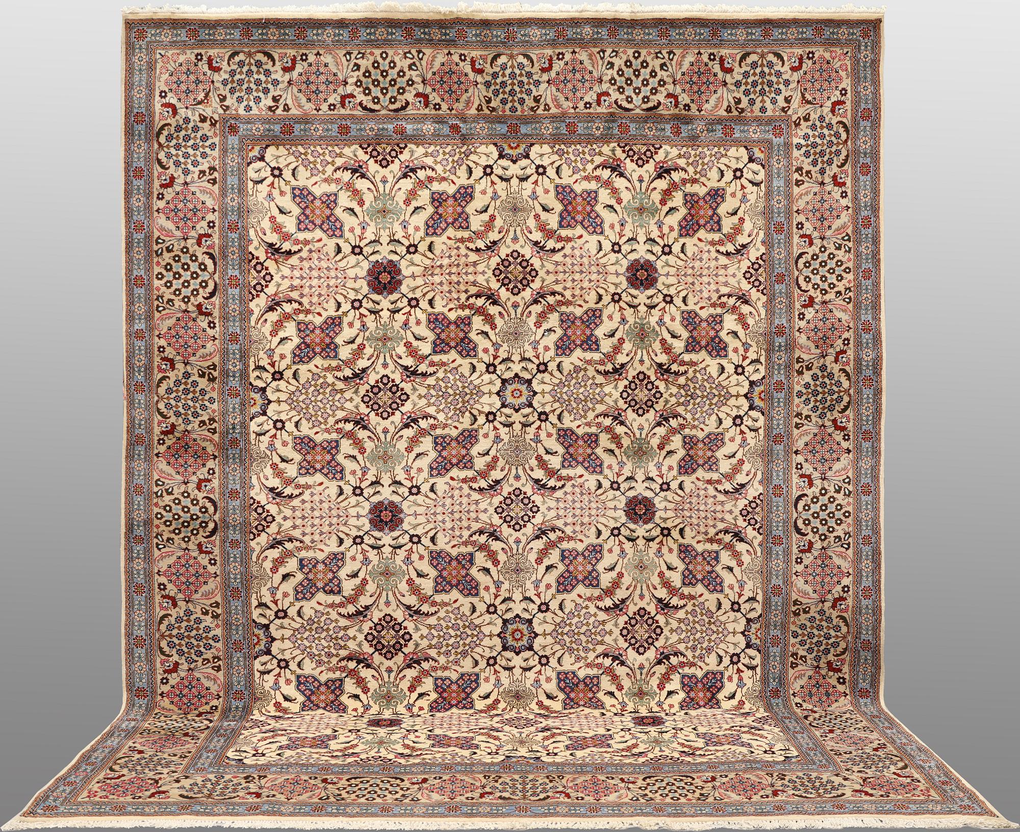 A Keshan carpet, approx. 407 x 290 cm.