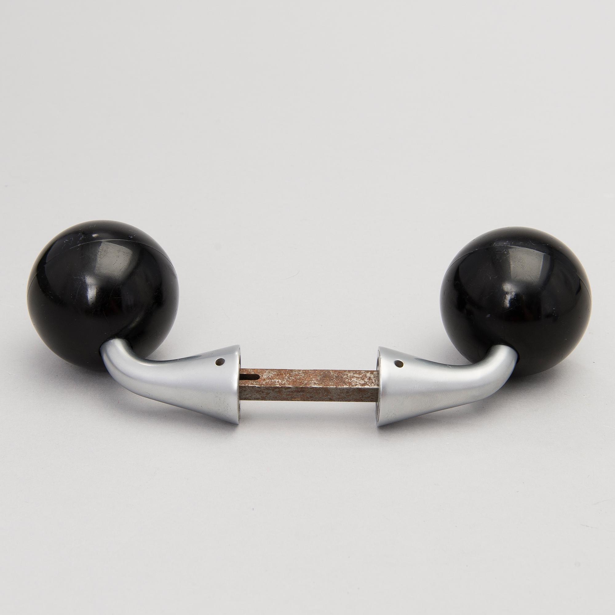 Two sets of door knobs for Primo Oy, Finland 1960s/1970s.