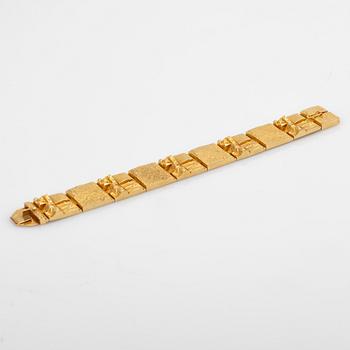 Björn Weckström, Bracelet, 18K gold, "Quadrate forms", for Lapponia, Finland.