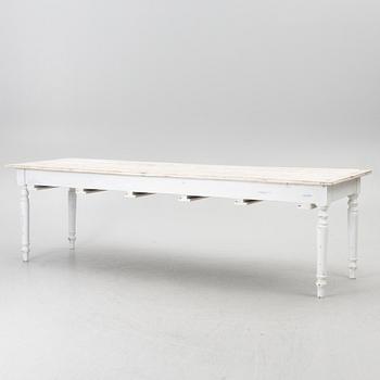 A table with stools, 20th/21st century.