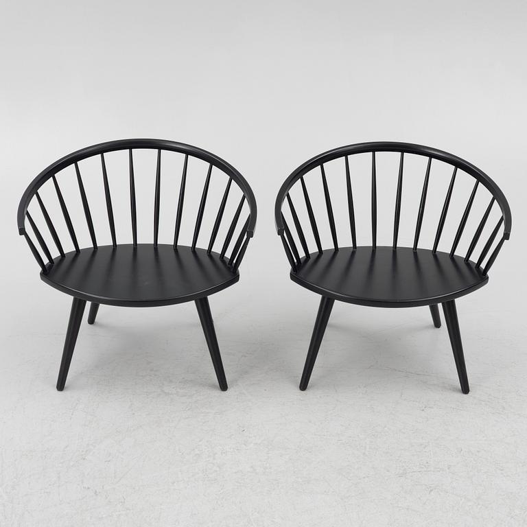 Yngve Ekström, chairs, a pair of 'Arka' chairs, Stolab.