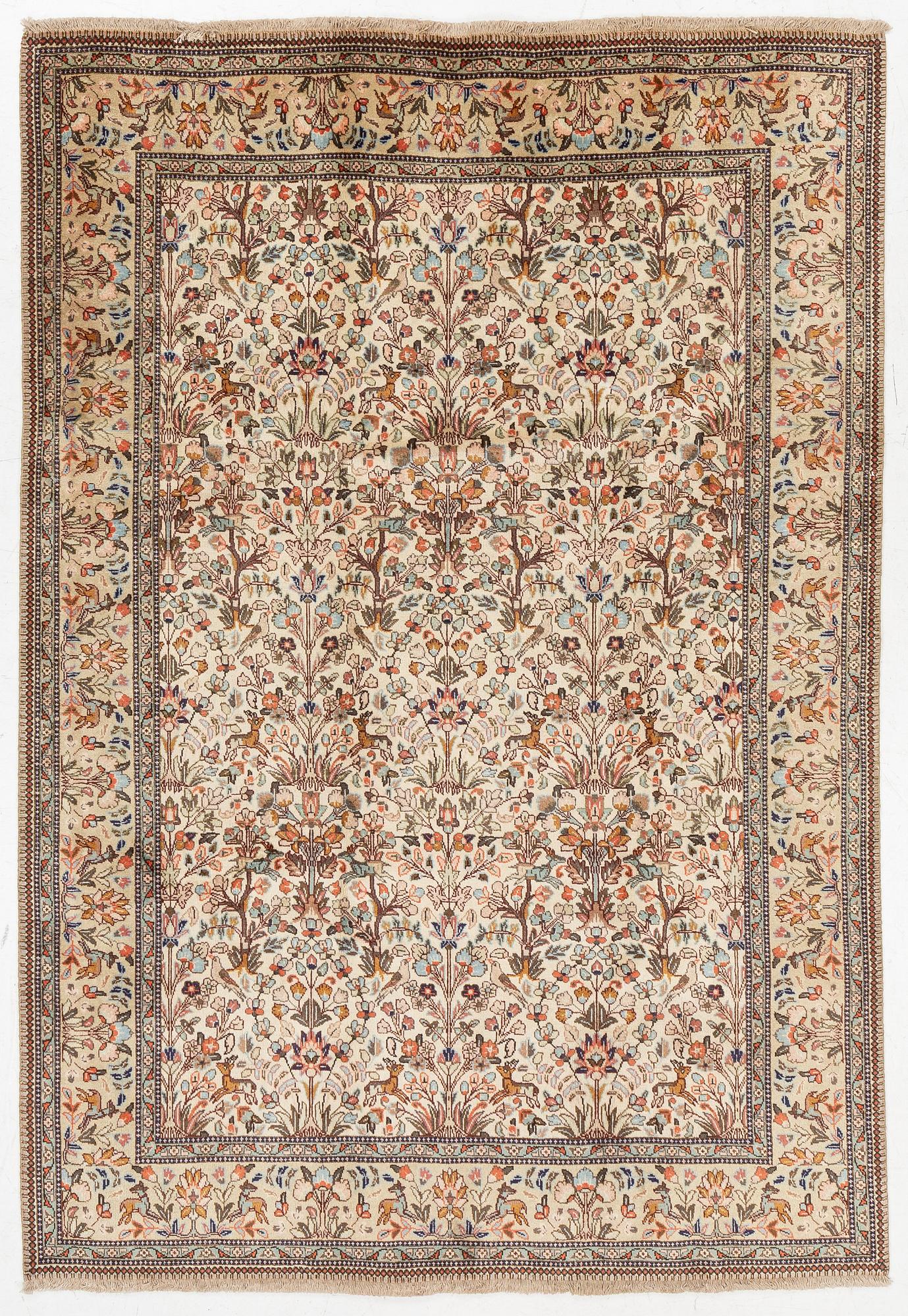 Carpet, Tabriz Tabatabai ca 282x195 cm.