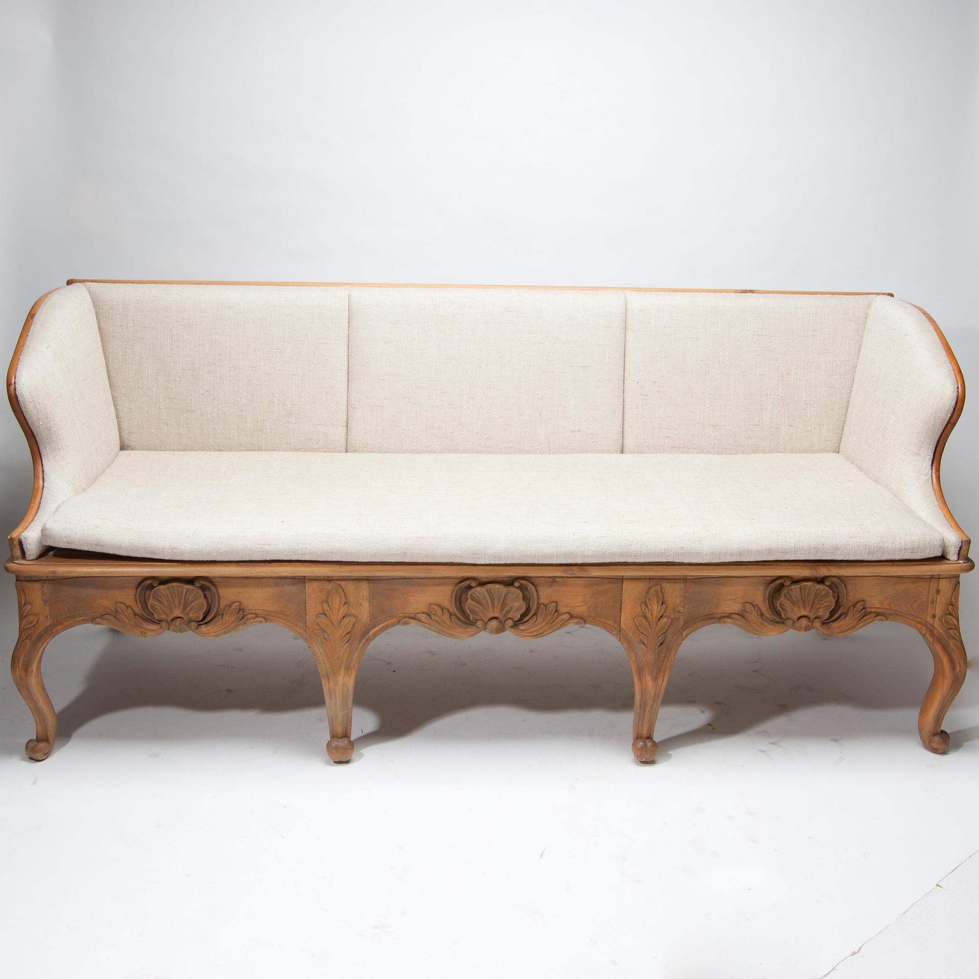 TRÅGSOFFA, rokoko/rokokostil, 1700/1800-tal.