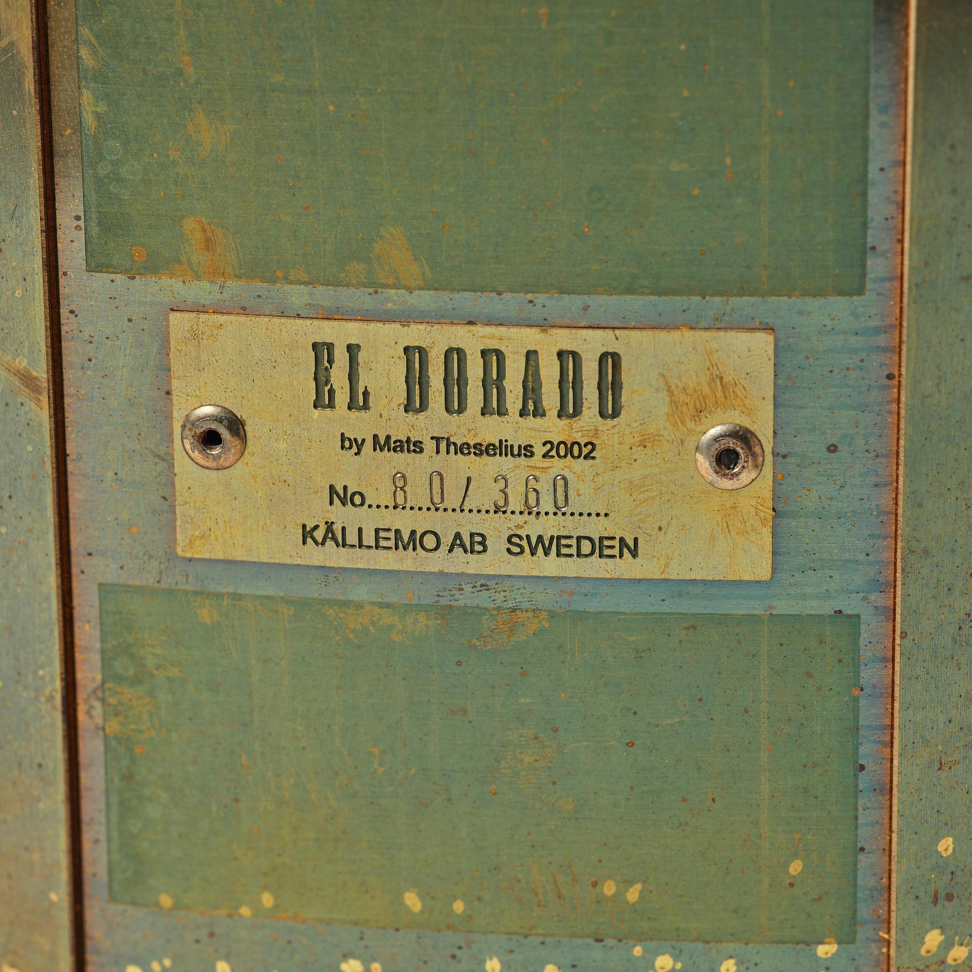 Mats Theselius, fåtölj, "El Dorado", ed. 80/360, Källemo, Värnamo, efter 2002.