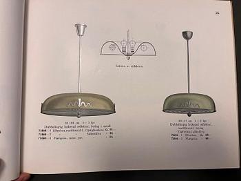 Cebe (Chr Bergh & Co), a pair of ceiling lamps model "75860", Sweden, 1930s.