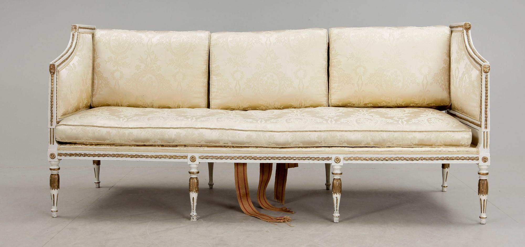 SOFFA, sengustaviansk, omkr år 1800.