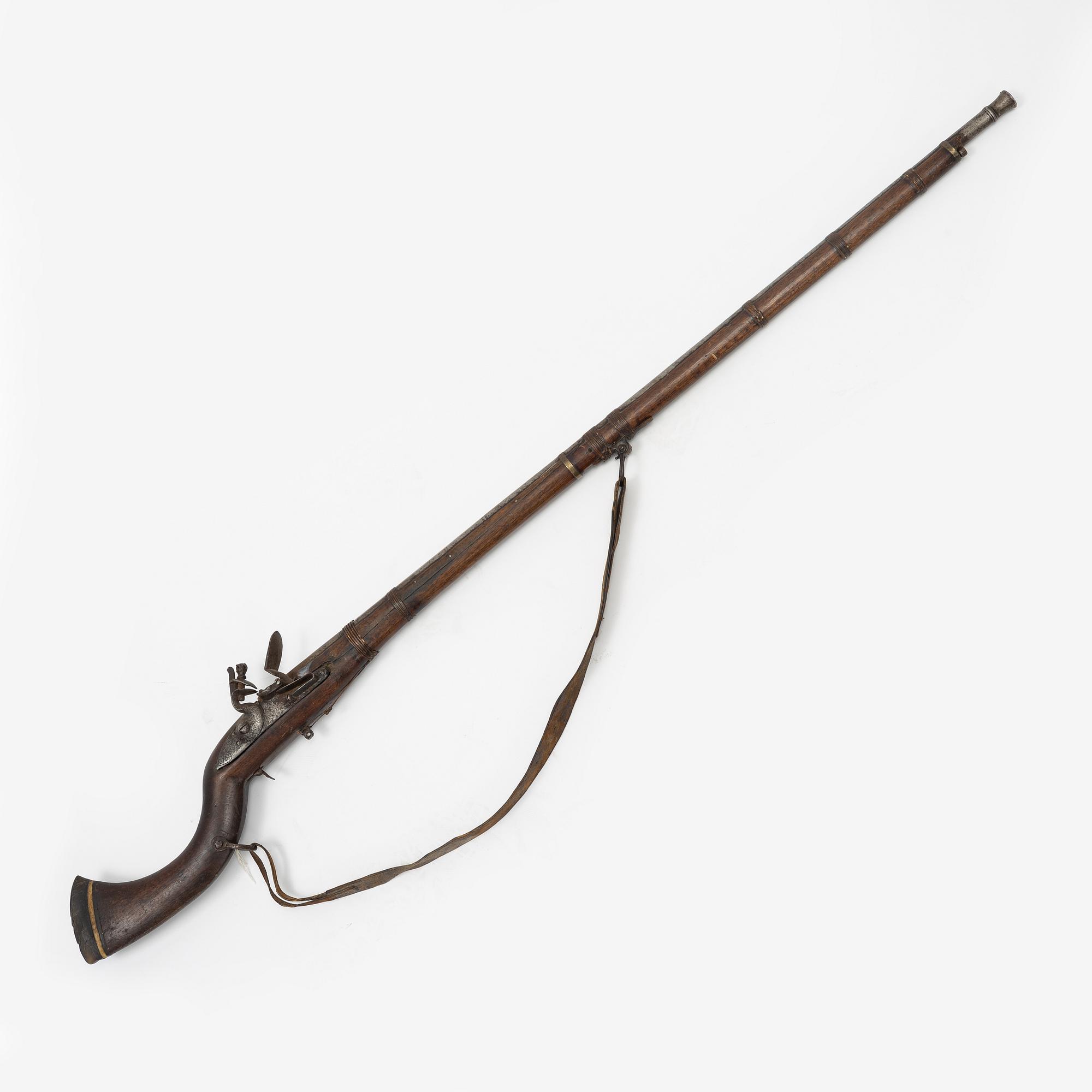 A flintlock Jezail, with an East India Company lock, 19th Century.