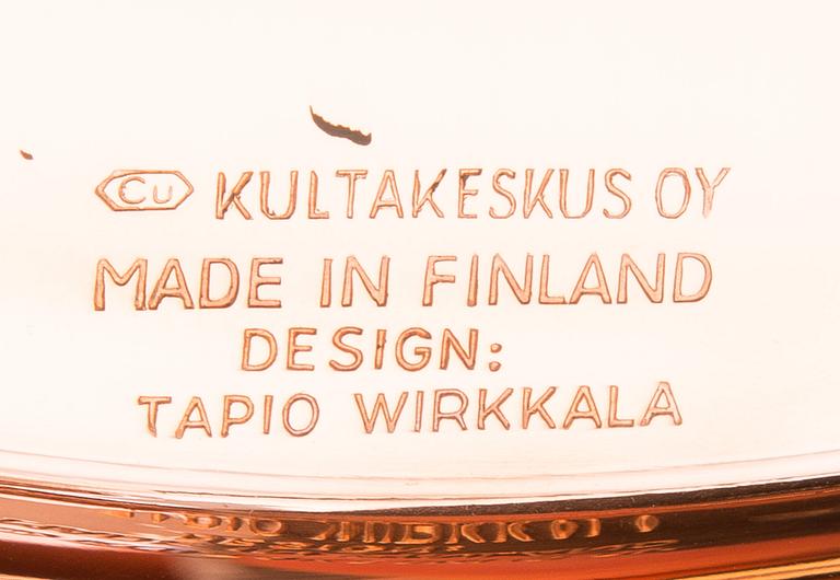 TAPIO WIRKKALA, KAFFESERVIS, 6 DELAR. Kultakeskus. 1980-tal.