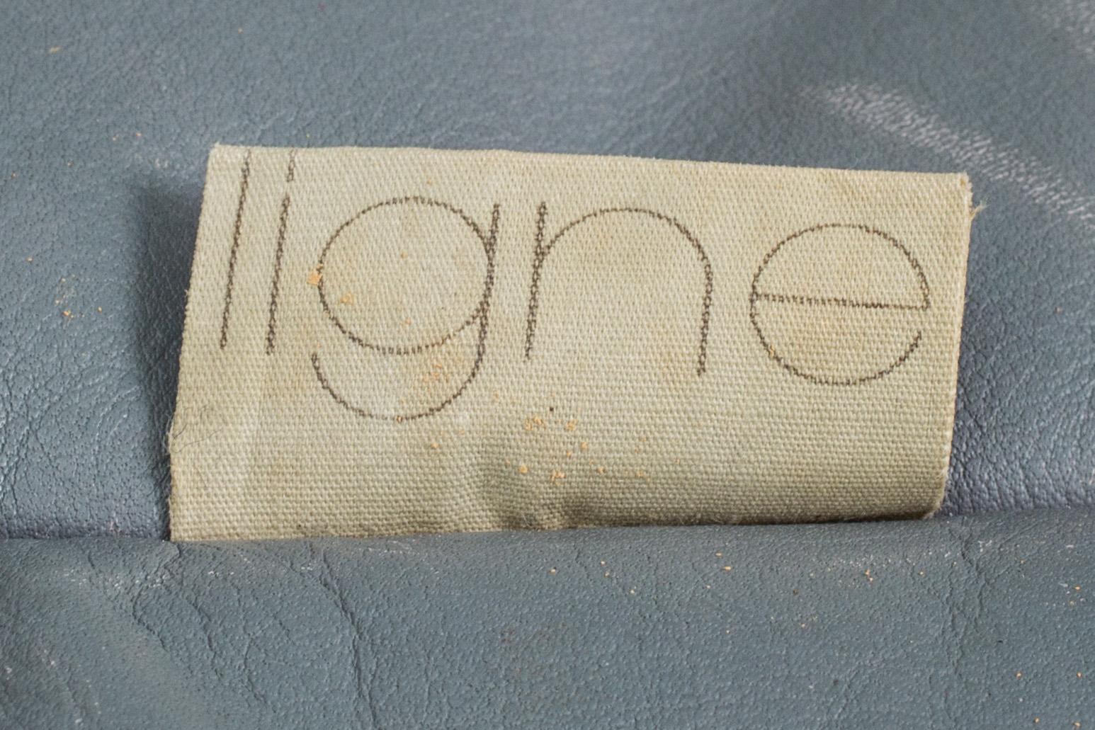 FÅTÖLJ MED FOTPALL "Brigantin", Michel Ducaroy för Ligne Roset 1981.