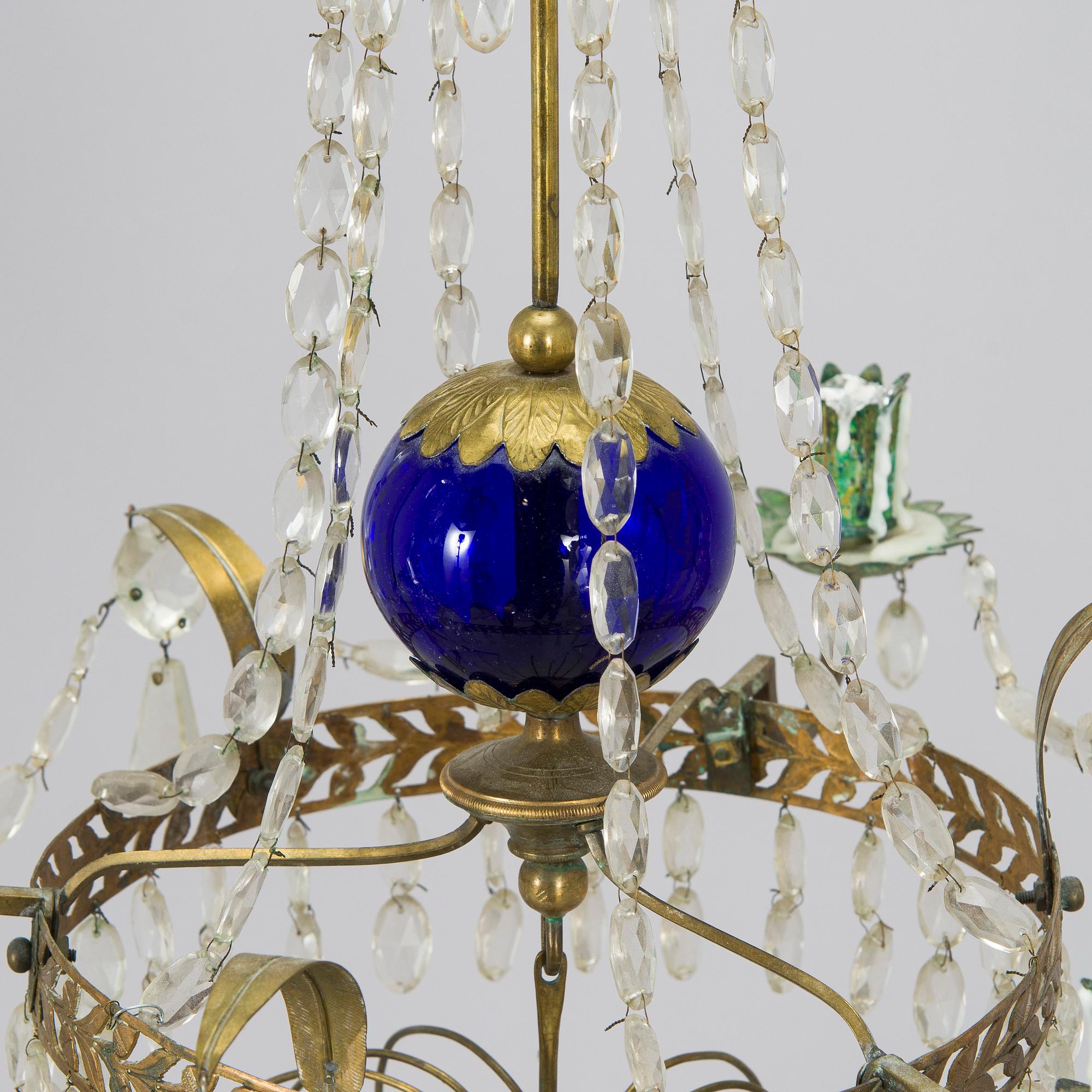 An early 19th-century chandelier.