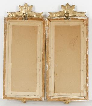 SPEGELLAMPETTER, ett par, gustaviansk stil, 1900-talets första hälft.